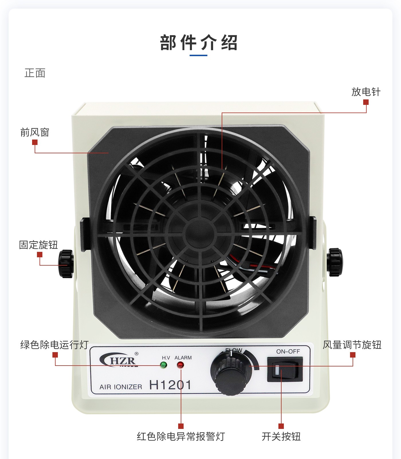 離子風機|離子風棒|靜電消除器|ESD門禁系統(tǒng)|HZR